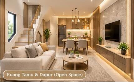 Ruang Tamu Open Space
